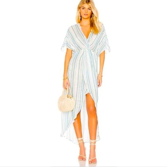 NWT Show Me Your Mumu Get Twisted Maxi Dress Point Dume Stripe - Picture 1 of 6